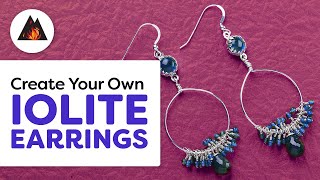 Learn To Make Stunning Iolite Earrings By Hand  Step By Step Tutorial [upl. by Enitsuj]