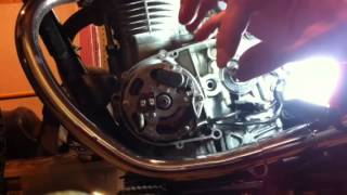 XS650 Clutch Pushrod Oil Seal Replacement PT1 [upl. by Annaid]