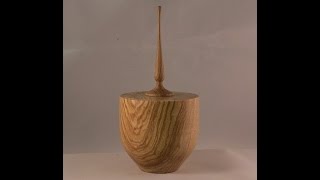 Woodturning  Ash Lidded Box with Finial [upl. by Madden]