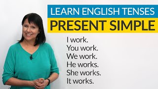 Learn English Tenses PRESENT SIMPLE [upl. by Walling]