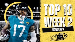 Ranking the Top 10 Tight Ends of Week 2 in 2024 [upl. by Nawor]