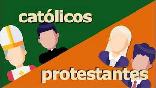 Diferencias entre católicos y protestantes｜explicación simple y rápida [upl. by Beka]