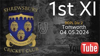 Shrewsbury CC 1st XI vs Tamworth CC 1st XI [upl. by Arika]