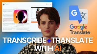 How to Transcribe and Translate Videos with GOOGLE Translate and Virbo Video Language Translator App [upl. by Gudren]