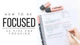 How I stay focused  10 tips for focusing  studytee [upl. by Inalel]