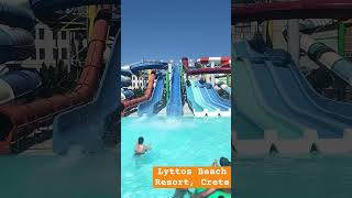 Lyttos Beach Hotel Crete waterpark in your hotel Greece Hotel [upl. by Eanore]