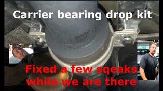 2019 Tacoma Carrier drop kit Removes driveline vibration after lift Fixed a squeak while also [upl. by Carper710]