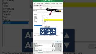 Custom Excel Format 🤯 excel msexcel shorts myexcelonline [upl. by Ensign467]