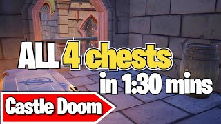 Castle Doom SPEED run of Avenger chests locations in Fortnite Chapter 5 Season 4 [upl. by Locin612]