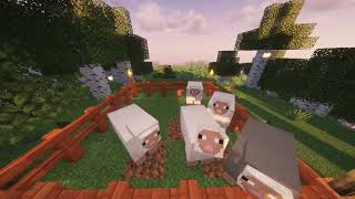 1 HOUR of SHEEP SOUNDS in MINECRAFT to RELAX and STUDY TO BAA 🐑😎👍 [upl. by Sheets]