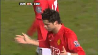 Cristiano Ronaldo Best Freekick v Portsmouth at home in 2008 [upl. by Atir390]