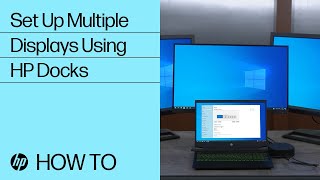 Setting Up Multiple Displays Using HP Docks  HP Docks  HP Support [upl. by Aillij]