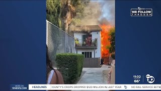 Escondido family still in motel after apartment fire displaces 23 residents [upl. by Affra]