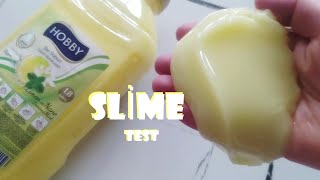 SLIME TESTSIVI El Sabunu ve Tuz ile Tutkalsız Borakssız TariflerSIVI SABUN İLE SLİME NASIL YAPILIR [upl. by Ainad112]