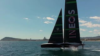 Sailing World on Water July 1924 52 Super Series INEOS Dhream Cup iQFOIL Crash and Trick Kites [upl. by Ennovyahs]