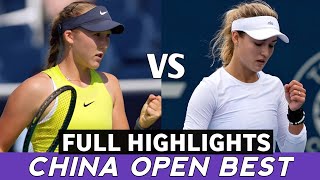 Anna Kalinskaya vs Mirra Andreeva Best Match Highlights  Before China Open Tennis 2024 today [upl. by Htiduj139]