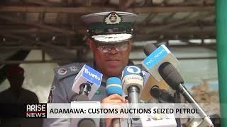 ADAMAWA CUSTOMS AUCTIONS SEIZED PETROL [upl. by Schultz415]