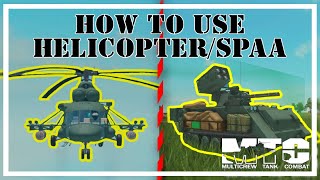 How to use HelicopterSPAA Multi Tank Crew  Roblox [upl. by Tiler]