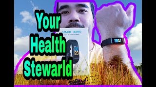 My new SMART BAND watch  UNBOXING  Your Health Steward  MacoiTV [upl. by Sanburn]