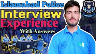 Islamabad Police Interview Questions 2024  Islamabad Police Interview 2024 islamabadpolice [upl. by Mirabelle]