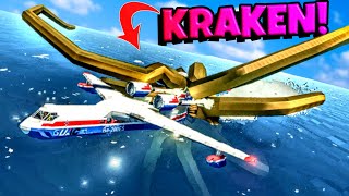 We Lifted THE KRAKEN Using PLANES in Stormworks [upl. by Rodrique]