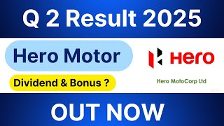 Hero Motocorp Q2 result 2025  Hero Motocorp share latest news  Hero Motocorp dividend news [upl. by Leahcimnoj]