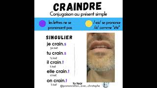 🇫🇷 🇺🇸 craindre  fear in French [upl. by Ytirehc611]