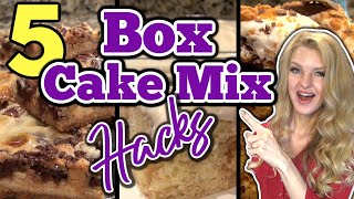 5 Brilliant BOXED CAKE MIX RECIPES that will SHOCK You  Easy BOX CAKE MIX HACKS Ep 7 [upl. by Annoya888]