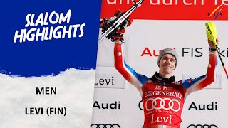 Clement Noel cruises to Slalom win in Levi  FIS Alpine World Cup 2425 [upl. by Otilrac]