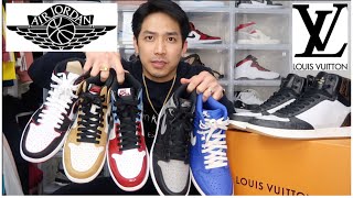 Louis Vuitton Rivoli Sneaker Review  Jordan 1 Comparison and On Feet [upl. by Ondine836]