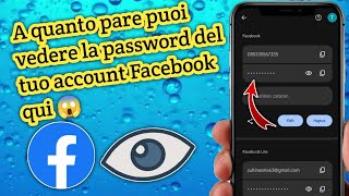 Come visualizzare la password dellaccount Facebook dimenticata [upl. by Eimmit]