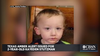 Texas Amber Alert Issued For 2YearOld Kayeden Stutzman [upl. by Enelram]