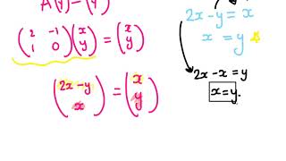 Invariant Points  AS Further Maths [upl. by Adamo]