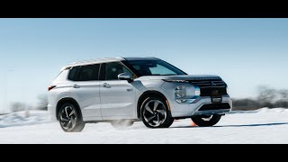 2024 Mitsubishi Outlander Plugin Hybrid Montreal Winter Drive Experience [upl. by Lunt]