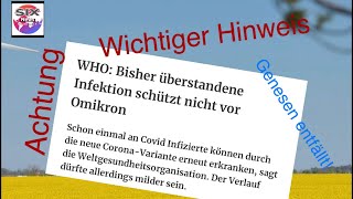 Achtung Achtung Extrem wichtig… Entfällt der Genesenenstatus [upl. by Parsifal33]