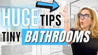 3 Designer Hacks for Teensy Tiny Bathrooms homedesign homedecor interiordesign [upl. by Aidnama]