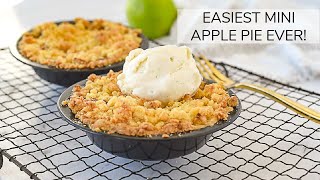 Easy Mini Apple Pie for Two  No pastry crust [upl. by Oneladgam967]