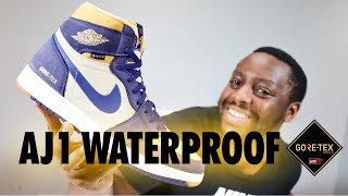 Air Jordan 1 GoreTex Purple Honeycomb On Foot Sneaker Review QuickSchopes 621 Schopes DB2889 501 [upl. by Aileda221]