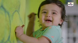 Berger Paints  Easy Clean TVC  Hindi 15 seconds [upl. by Anid78]