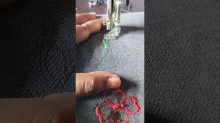 Free motion embroideryusha janome Dreamstitch zigzag stitch sewing machineushajanome sewingtools [upl. by Kellen]