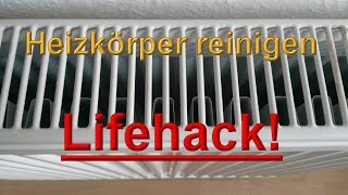 Heizkörper Lamellen innen sauber machen – Heizung Zwischenräume reinigen – LIFEHACK [upl. by Bandur]