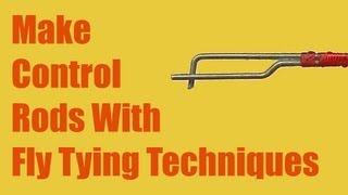 Make an RC plane control rod using fly tying technique [upl. by Jahdol]