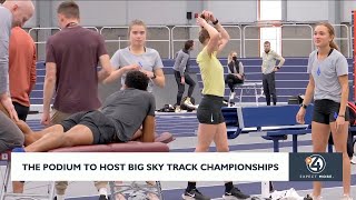 The Podium hosting 2024 Big Sky Track and Field Championships [upl. by Hemingway]