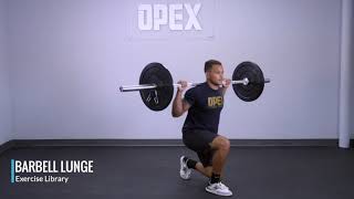 Barbell Lunge  OPEX Exercise Library [upl. by Lunette]