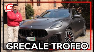 MASERATI GRECALE TROFEO  LItalia migliore  Test Drive [upl. by Karlie625]