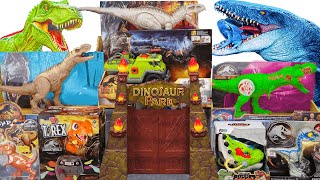 Jurassic World Unboxing Review  Mosasaurus Indominus Rex Roar Velociraptor Pop Up Trex Dino Puppet [upl. by Jezabel298]