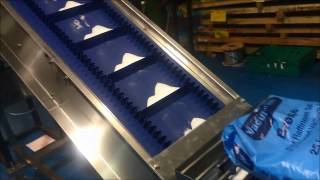 Flighted Incline Conveyor with Hopper and Chute [upl. by Dunlavy]