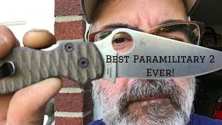 Spyderco Paramilitary 2 Maxamet Steel Knife Review [upl. by Ingmar892]