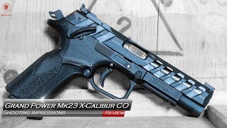 Grand Power Mk23 X Calibur CO Shooting Impressions [upl. by Ardelia]