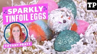 How to make tin foil Easter eggs  Easter crafts [upl. by Arymat]